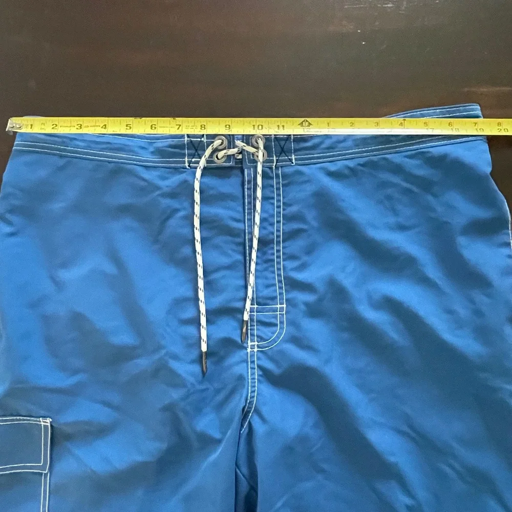 Tommy Bahama Relax Mens XL‎ Blue Board Shorts Swim Trunks Cargo Pocket Marlin
